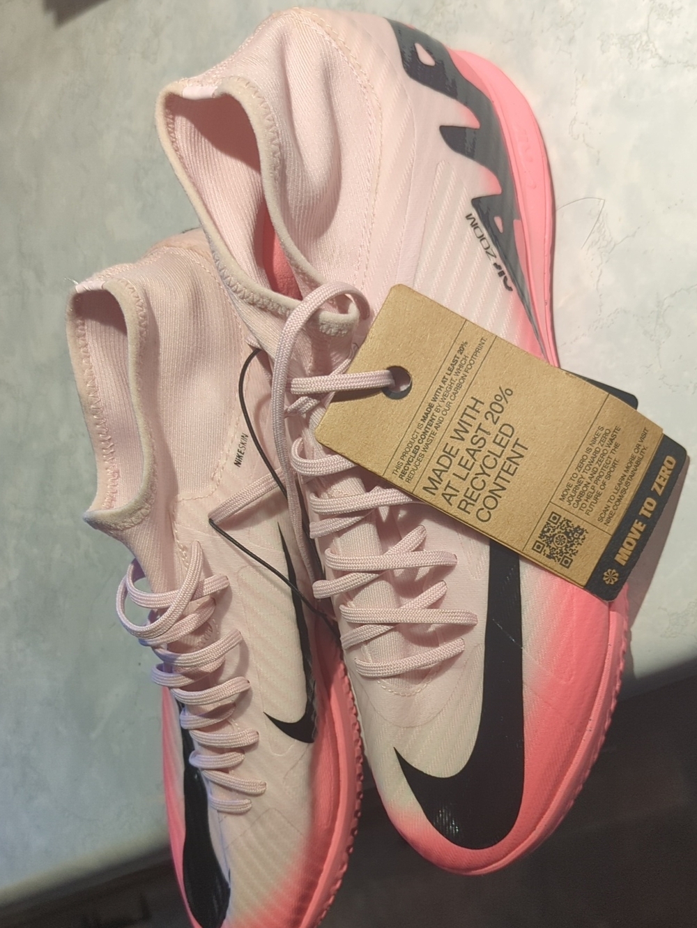Nike Women's Light Pink and Coral Training Sneakers